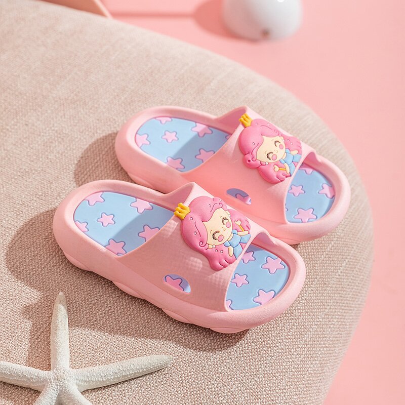 kid shoe Children's Slippers Summer Boys and Girls Cute Cartoon Non-Slip Soft Bottom Home Summer Slippers Wholesale One Piece Dropshipping