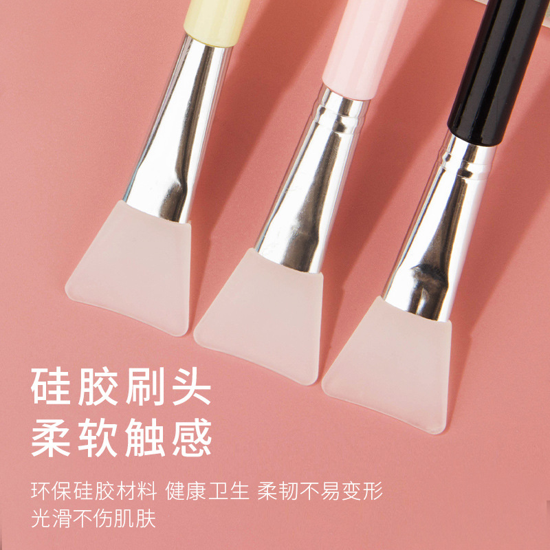 Spot Soft Hair Facial Treatment Brush Makeup Brush Beauty Tools Silicone Facial Mask Brush Facial Treatment Brush Clay Mask Smear Brush Wholesale