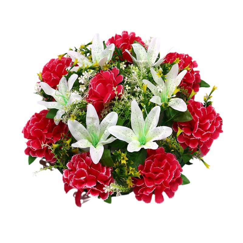 新款仿真玫瑰花环门饰挂饰墙饰节日婚庆花环装饰亚马逊跨境热销