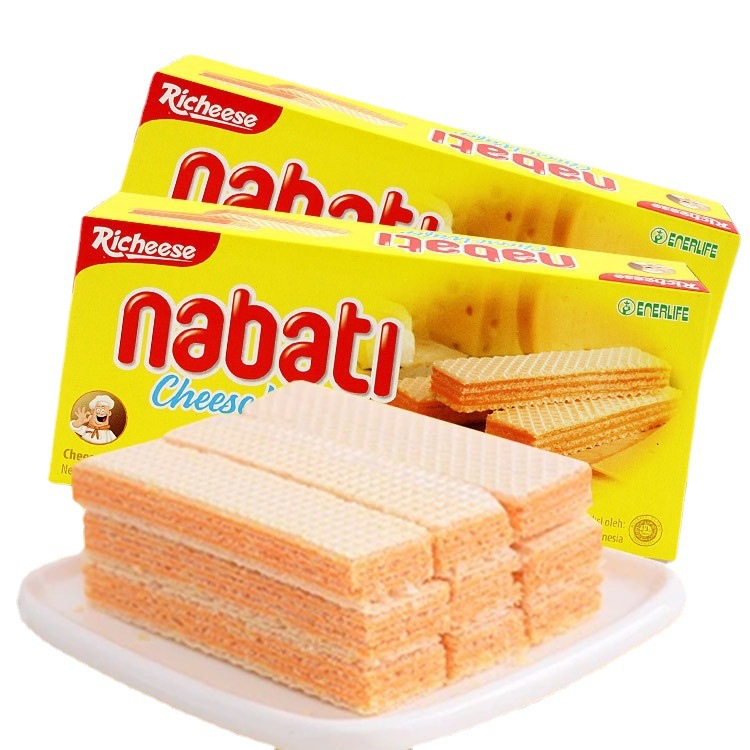 印尼进口 丽芝士nabati纳宝帝奶酪威化饼干系列145g一箱24盒/整箱