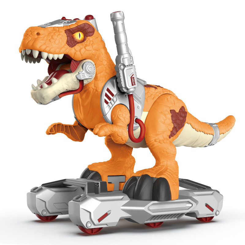 Dinosaur Toys for Children Scooter Portable Electric Balance Car 3-6 Spray Tyrannosaurus Toy Car Wholesale