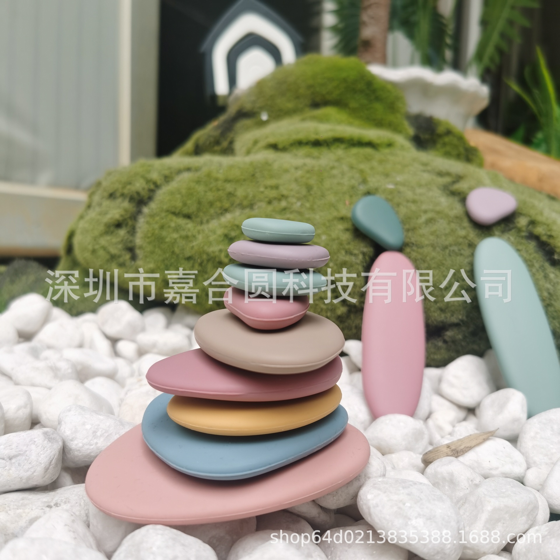 畅销款婴儿互动叠叠乐儿童硅胶婴儿益智玩具石头堆积36块装-阿里巴巴