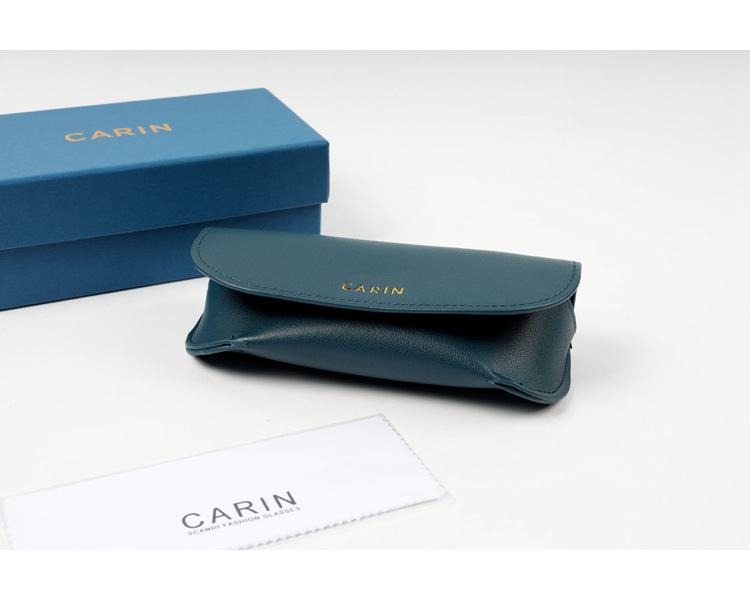 韩版carin卡琳复古太阳镜盒清新少女墨镜收纳盒文艺近视铁眼镜盒