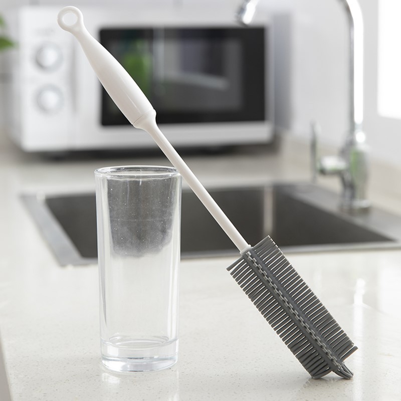 Silicone Cup Brush Glass Cup Cleaning Brush Long Handle Brush Household Tea Cup Cup Brush Sub Kitchen Cup Brush Cup Brush Baby Bottle Brush 0820