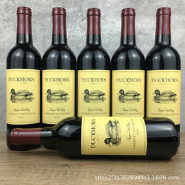 美国进口 duckhorn杜克霍恩纳帕谷鸭子赤霞珠干红葡萄酒750ml