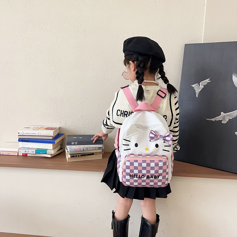 2023 Schoolbag Children's Kindergarten Large and Small Class 1-6 Years Old Spine Protection Boys and Girls Cartoon Cute Backpack Small Backpack