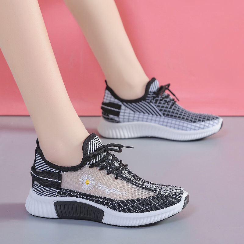 2023 Summer Coconut Shoes Fitness Shoe Women's Foreign Trade Cross-Border Breathable Travel Leisure Soft Bottom Running Shoes Wholesale