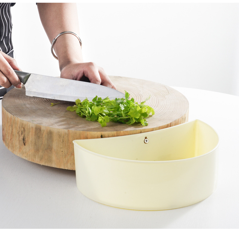 厂家直供加厚塑料腰斗酒店餐厅杂物斗菜板砧板斗厨房置物盒大小号