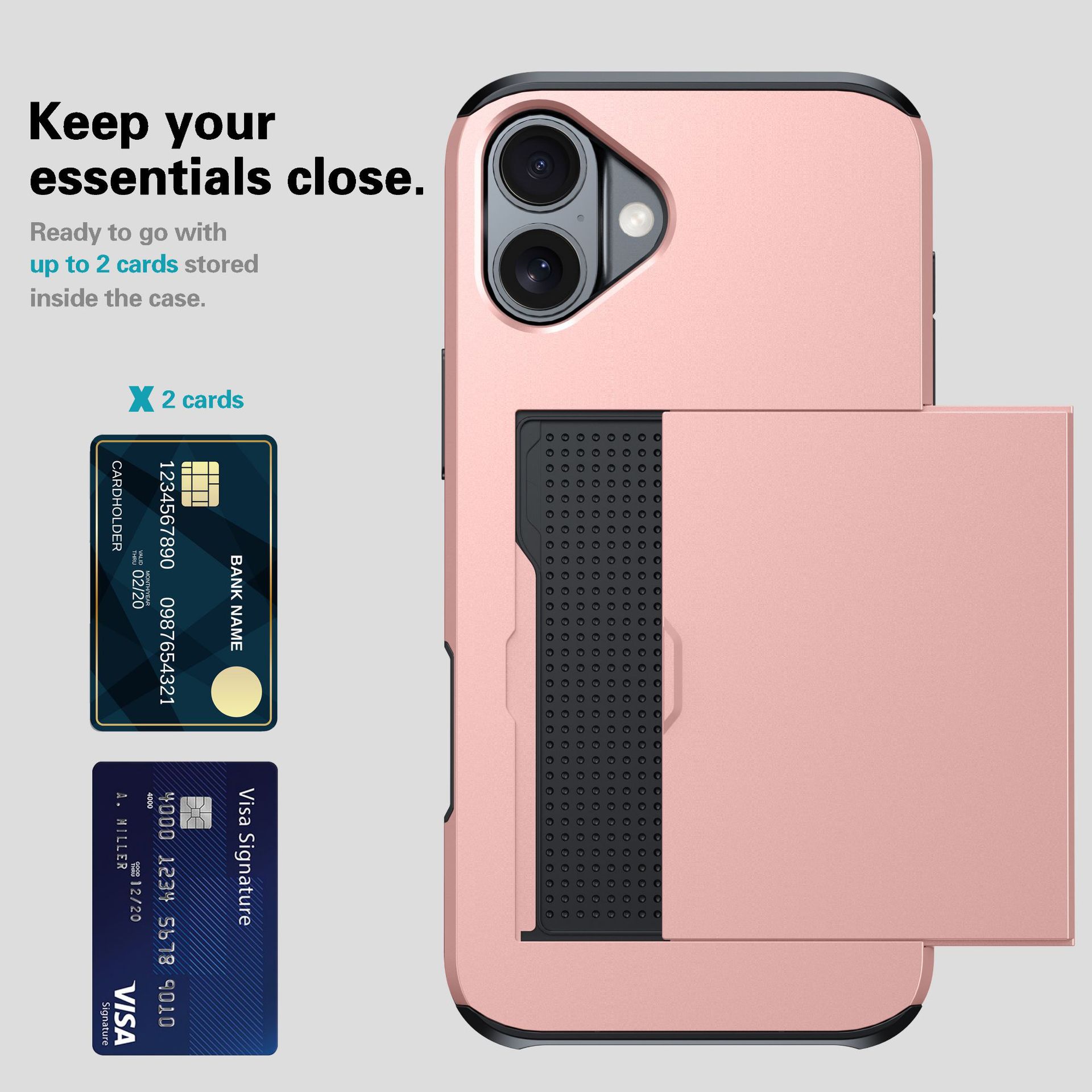 SGP插卡iPhone17air手机壳适用苹果17滑盖双插卡二合一保护套爆款