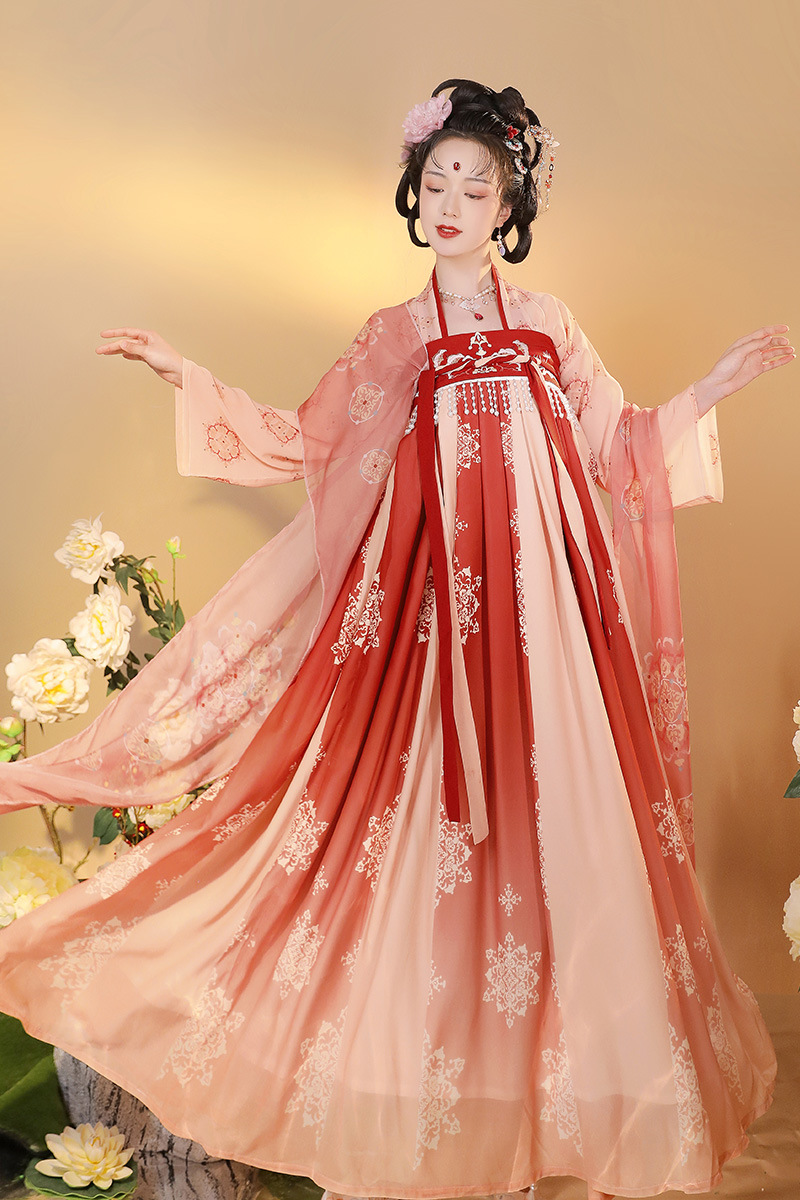 汉服成人款夏季中国舞少女简约高级轻薄汉元素上班可穿薄款批发