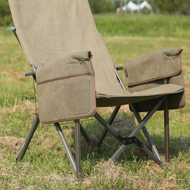 帆布户外露营椅侧边袋 手机笔记本折叠椅收纳袋 椅扶手挂包