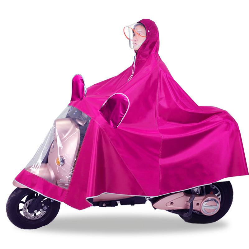 Raincoat Electric Car Poncho Motorcycle plus-Sized Riding Battery Car Men and Women Adult Rainproof Single Double Poncho