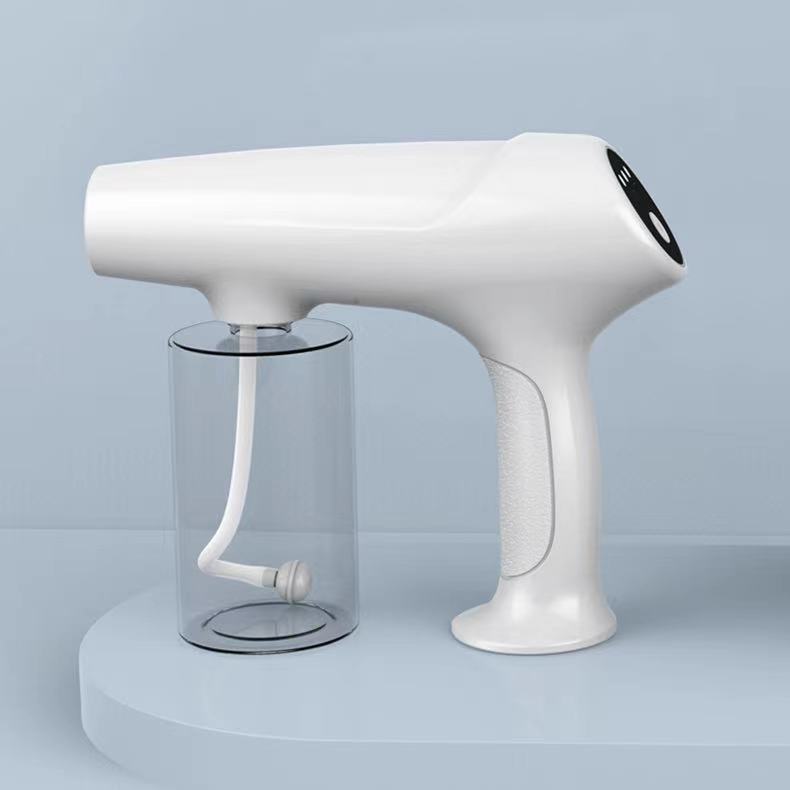 k5消毒枪 f8手持雾化消毒枪蓝光电动小型防疫酒精喷雾器厂家直销