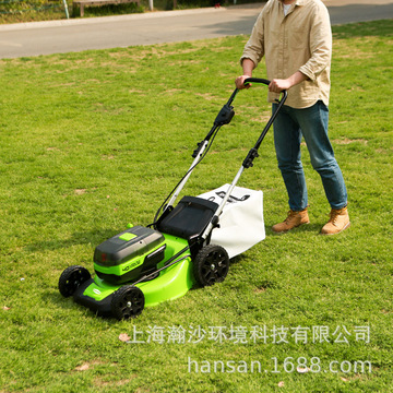 greenworks40v四包草坪机格力博40v推草机lmb474手推式草坪机