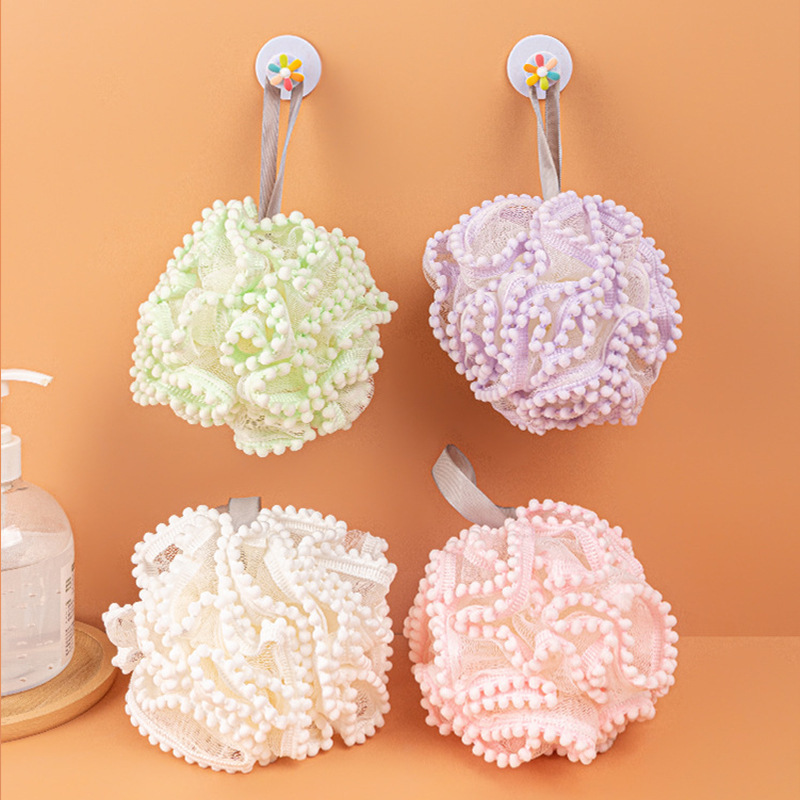 Bath Ball High-End Large Bath Pearl Loofah Not Scattered Foaming Net Ball Cute Bath Foaming Bath Female Bath Towel