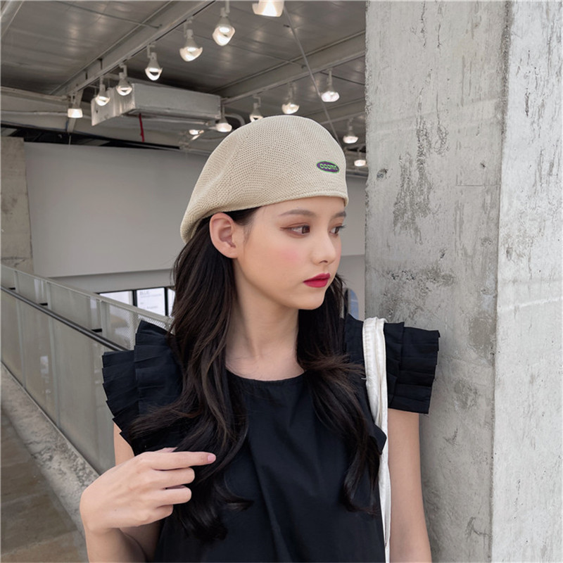 反戴贝雷帽子男女潮流夏季薄款透气韩版百搭鸭舌帽前进帽日系复古