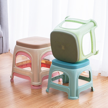 现代简约客厅家用塑料矮凳加厚小凳子小板凳出租房用方凳洗澡峰稍