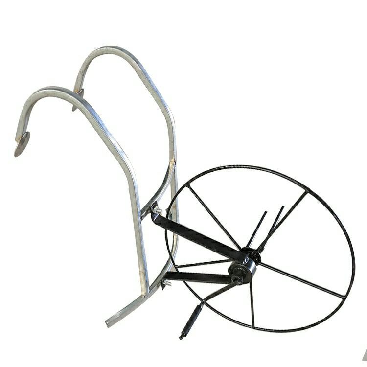 手动水带手卷器农用手摇卷水带收卷便携式手动收卷机水带收卷