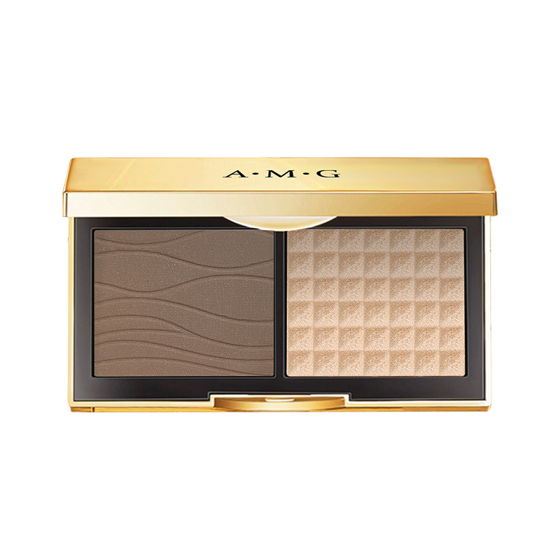 a. M.G Small Gold Box Ginger Highlight Repair Integrated Plate Matte Nose Shadow Modification Outline Brightening Repair Plate