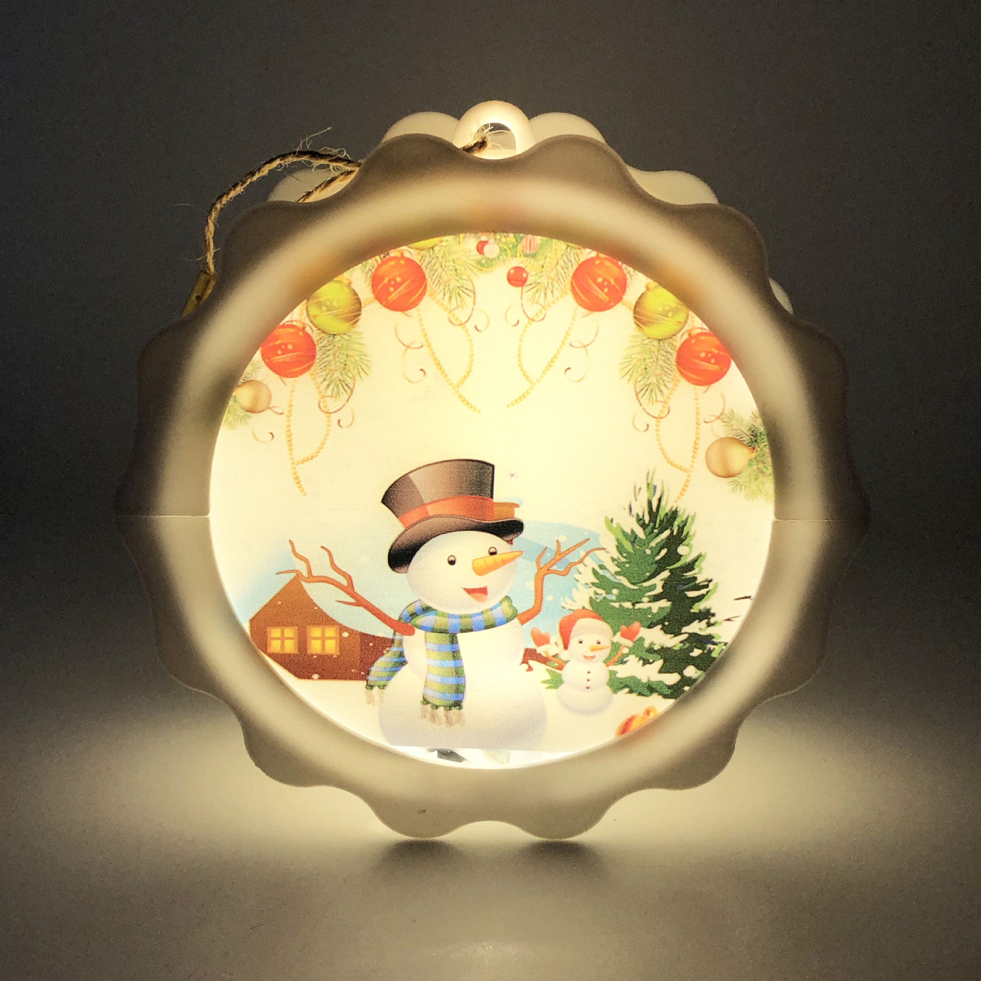 Cross-Border Christmas Candle LED Candle Light Christmas Desktop Decoration Portable Storm Lantern Luminous Atmosphere Decorative Chandelier