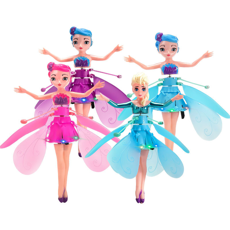 Induction Ice Princess Induction Vehicle Induction Little Flying Fairy Induction Small Flight Toy Luminous Suspension Toy