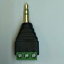 工厂音频转换接头3PIN 3.5/2.5音频接头  安防监控器材Connector