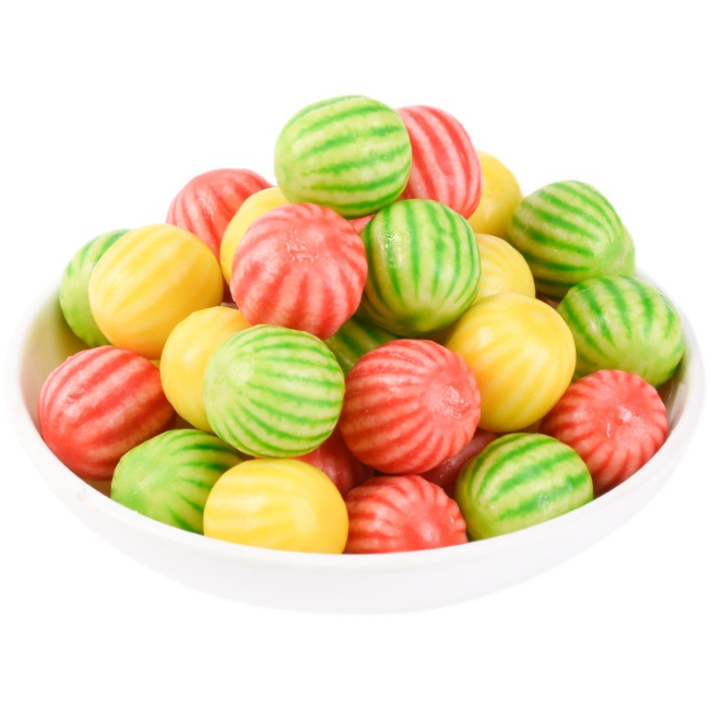 散装批发夹心爆浆西瓜泡泡糖80后儿时怀旧糖果多造型口香糖贴牌