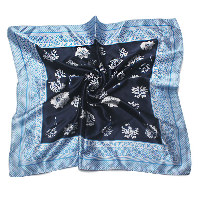 适用于东方航空女士丝巾 东航丝巾 空姐丝巾空乘乘务长领花小方巾