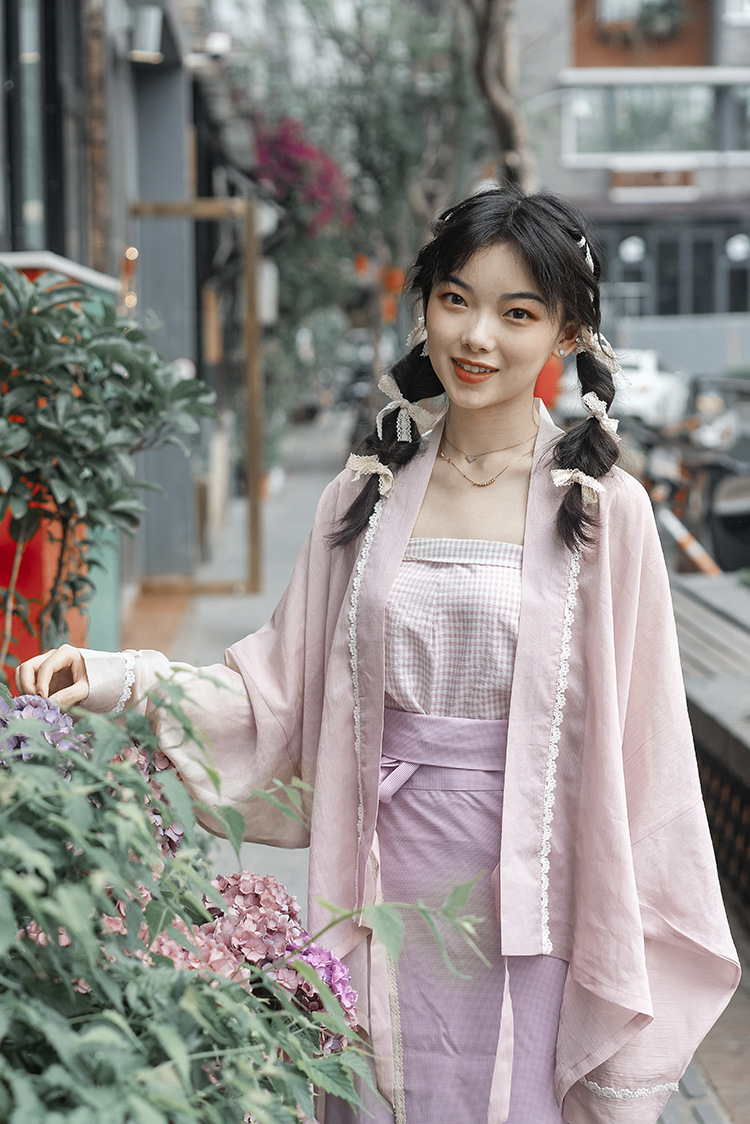 城市系列之大宋摩登少女 一片式三角褶复原宋抹 宋制汉服