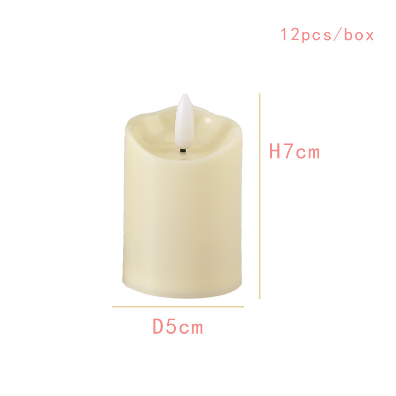 LED Electronic Candle Light Bullet Creative Plastic Candle Wedding Restaurant Lead Lighting Atmosphere Candle Wholesale