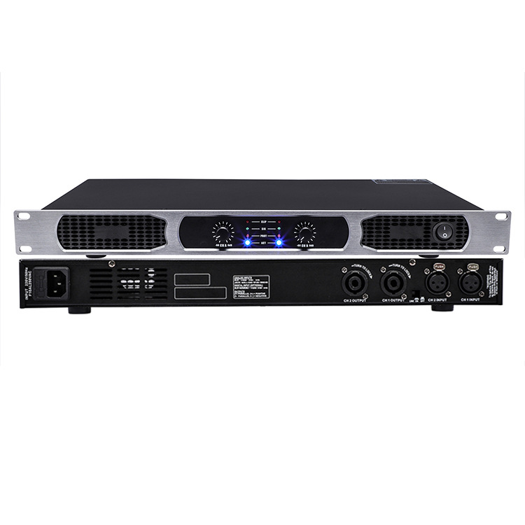 专业数字功放机舞台演出ktv会议纯后级家用1u双通道350w放大器dk