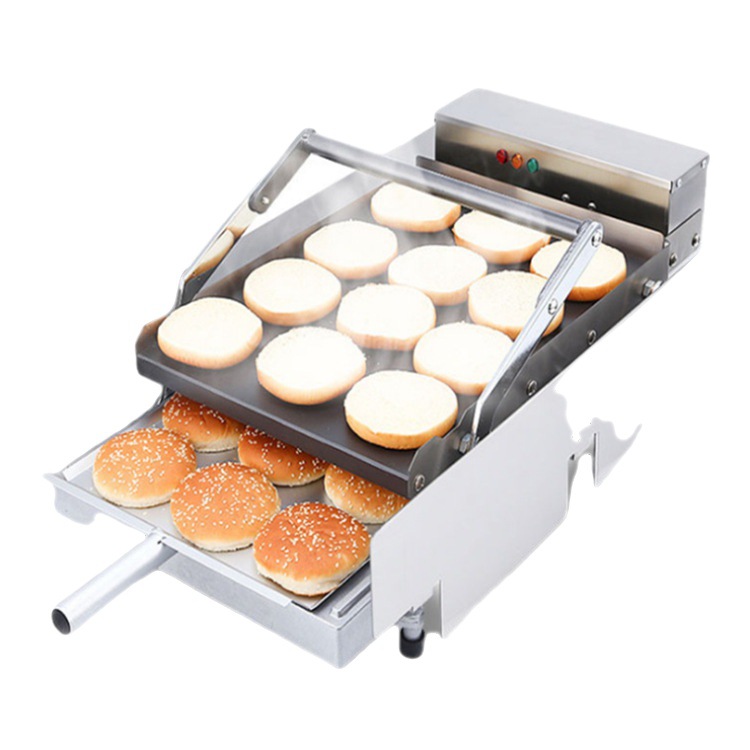 商用双面铝板汉堡机烘包机烤包机肯德基麦当劳汉堡店汉堡机