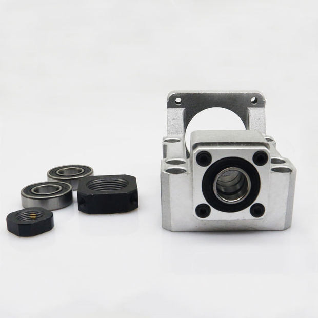 工厂定制台达60伺服电机配套滚珠丝杆传动座铸铝高精度轴承座