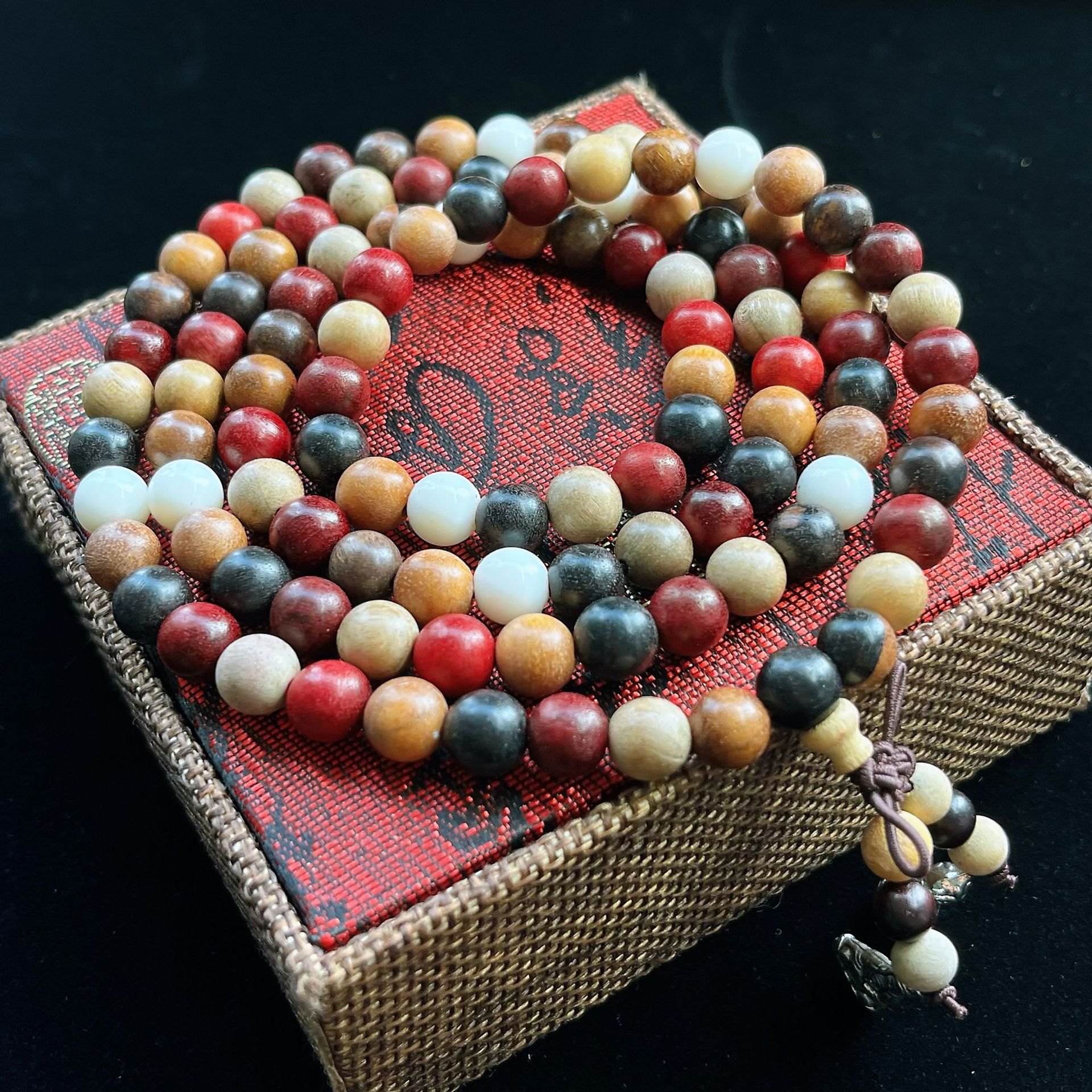 wooden beaded bracelet ebony bracelet buddha beads 108 men and women couple models wooden bracelet beads crafts ornament wholesale