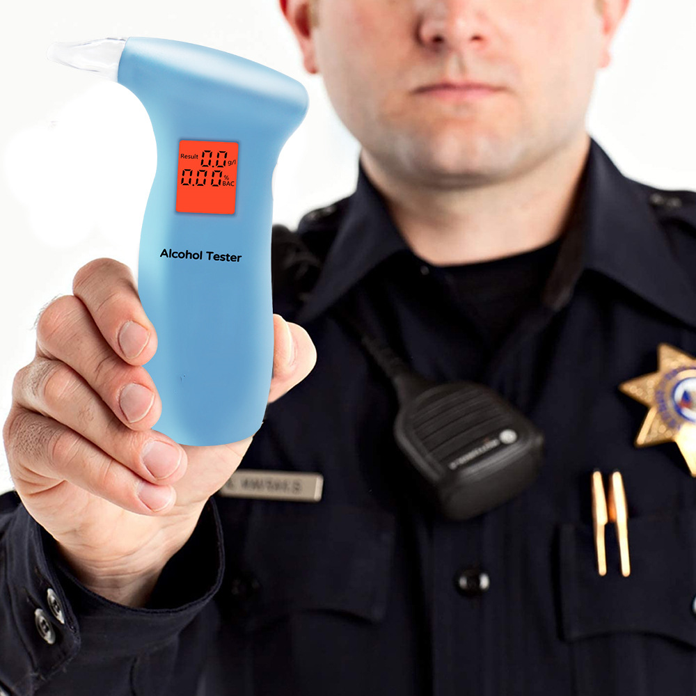 酒精测试仪吹气式酒驾测试仪器汽车用品便携式酒精检测仪 4个吹嘴