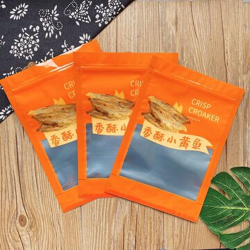 150克香酥小黄鱼包装袋半斤装零食封口袋密封袋海鲜干货分装空袋