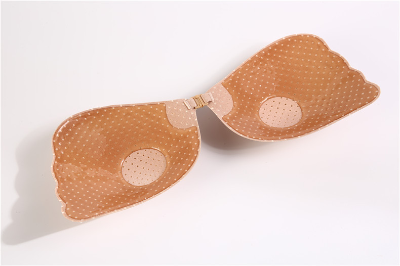 跨境女式一片式羽翼文胸聚拢胸贴 无肩带内衣生物硅胶乳贴