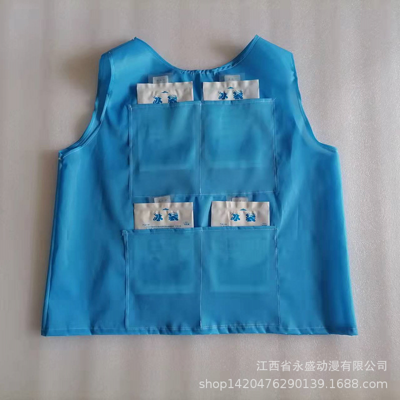 Nucleic Acid Sampling Cooling Cooling Vest Big White Ice Vest Ice Pack Outdoor Work Heatstroke Prevention Cooling Artifact Work Clothing