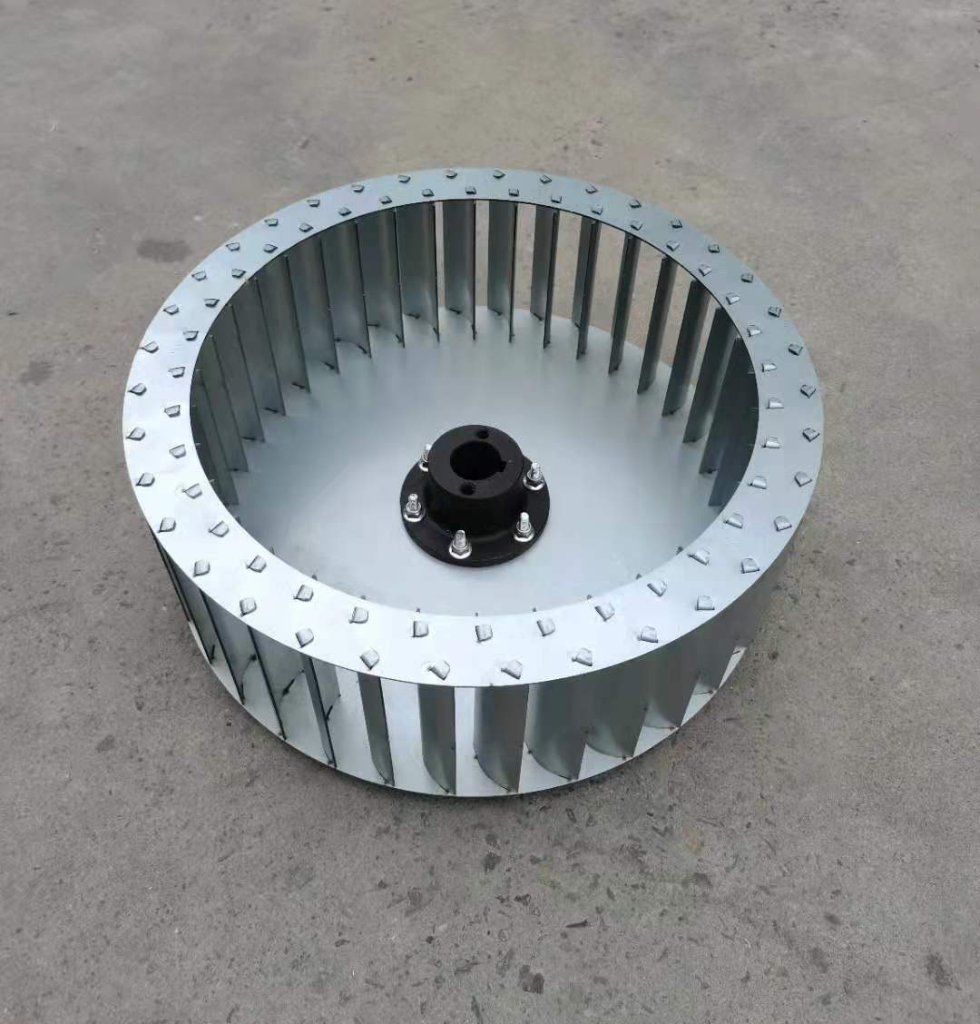 供应镀锌多翼式离心风轮 多翼式风机叶轮 多翼式扇叶风轮窝钉风轮