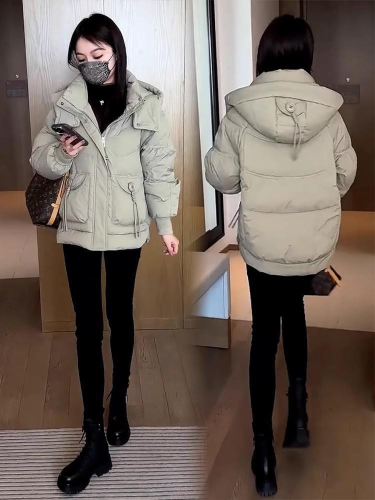 时尚白鸭绒羽绒服女2023冬季新款今年流行设计感加厚保