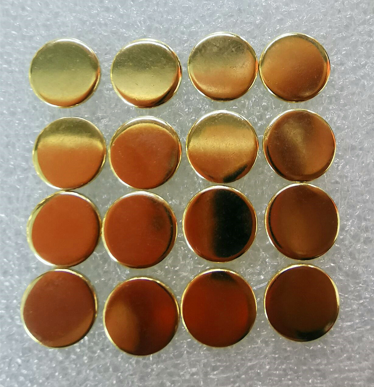 表面抛光打磨黄铜镀金电极接触片数控车床件欢迎来图来样加工订制