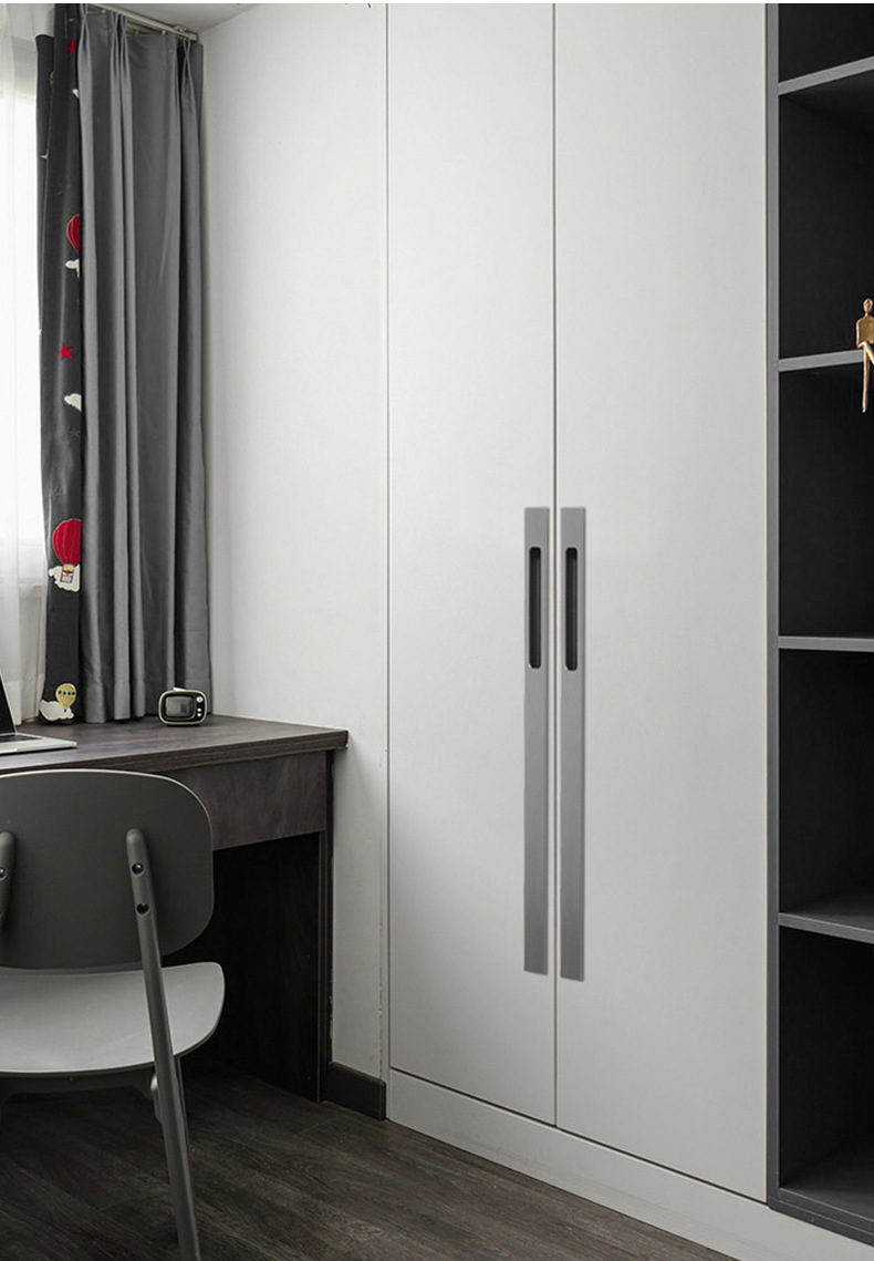 易嘉隐形抽屉暗拉手加长柜子衣柜门把手现代简约挖槽嵌入橱柜拉手