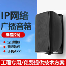 IP网络广播系统壁挂音箱室内远程喊话智能定时播放校园工厂店