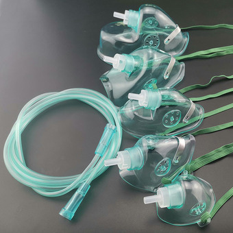 氧气面罩氧袋面罩不重吸面罩雾化输氧吸氧鼻氧管成人儿童定制咬嘴