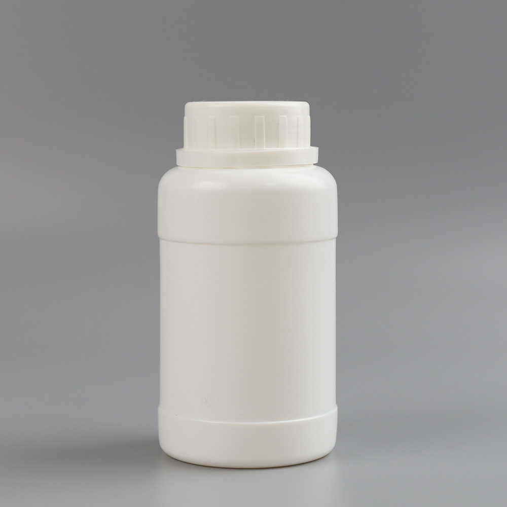 250ml广口塑料瓶子pe彩漂粉化工农药包装加厚白色避光液体试剂瓶