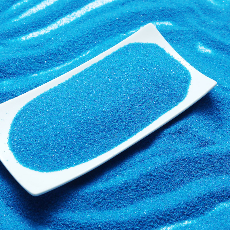 批发1斤蓝色细沙子微景观造景装饰沙灭烟沙石英砂粗沙石英沙奠基
