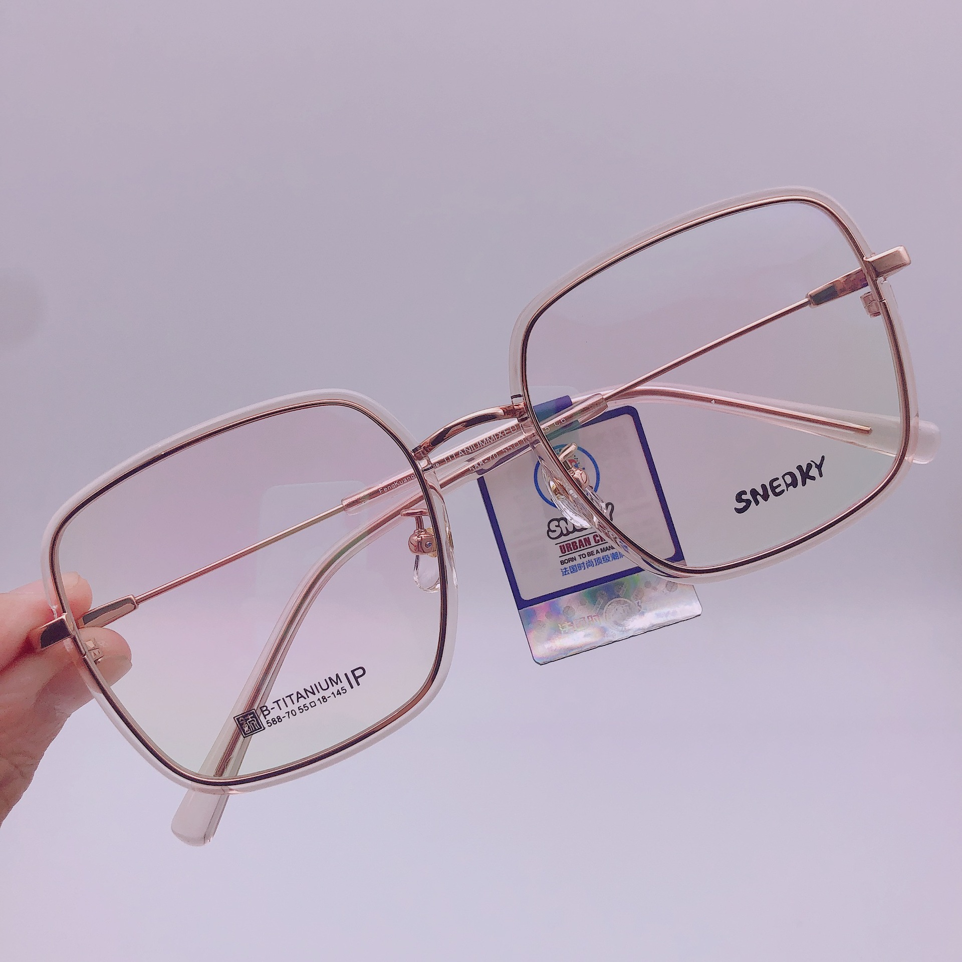 sneaky 半钛tr90混合眼镜架复古眼镜框眼镜架网红爆大款牌眼睛框