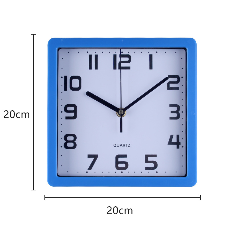 Clock Wall Clock Living Room Fashion Simple Clock Mute Square Household Personality Quartz Clock Pocket Watch Wall Hanging