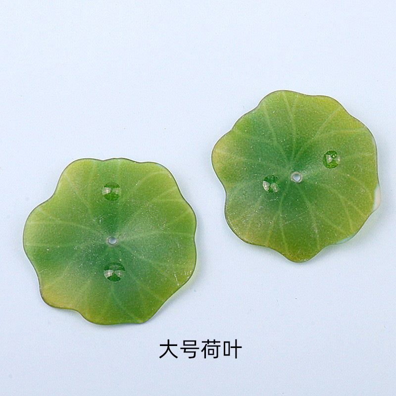 Lotus Lotus Leaf Heat Shrinkable Sheet Small Night Lamp Flower DIY Ornament Accessories Hairpin Hairware Handmade Material Wholesale