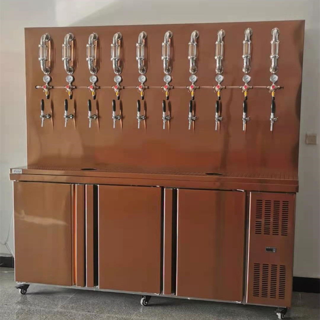 定制商业扎啤机啤酒墙风冷精酿啤酒扎啤机制冷保鲜柜